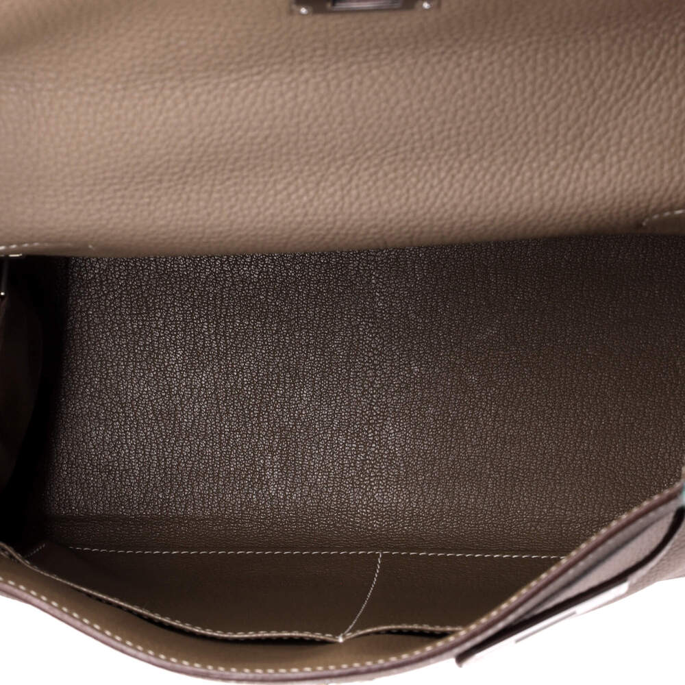 Hermes Kelly 28 Grey Togo with Palladium Hardware - Picture 6 of 8